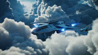 Sci-fi spaceship sample clip — click to try background removal