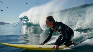 Surfing action sample clip — click to try background removal